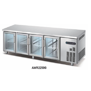 AWR2250G Undercounter Fridge 4-Door Glass